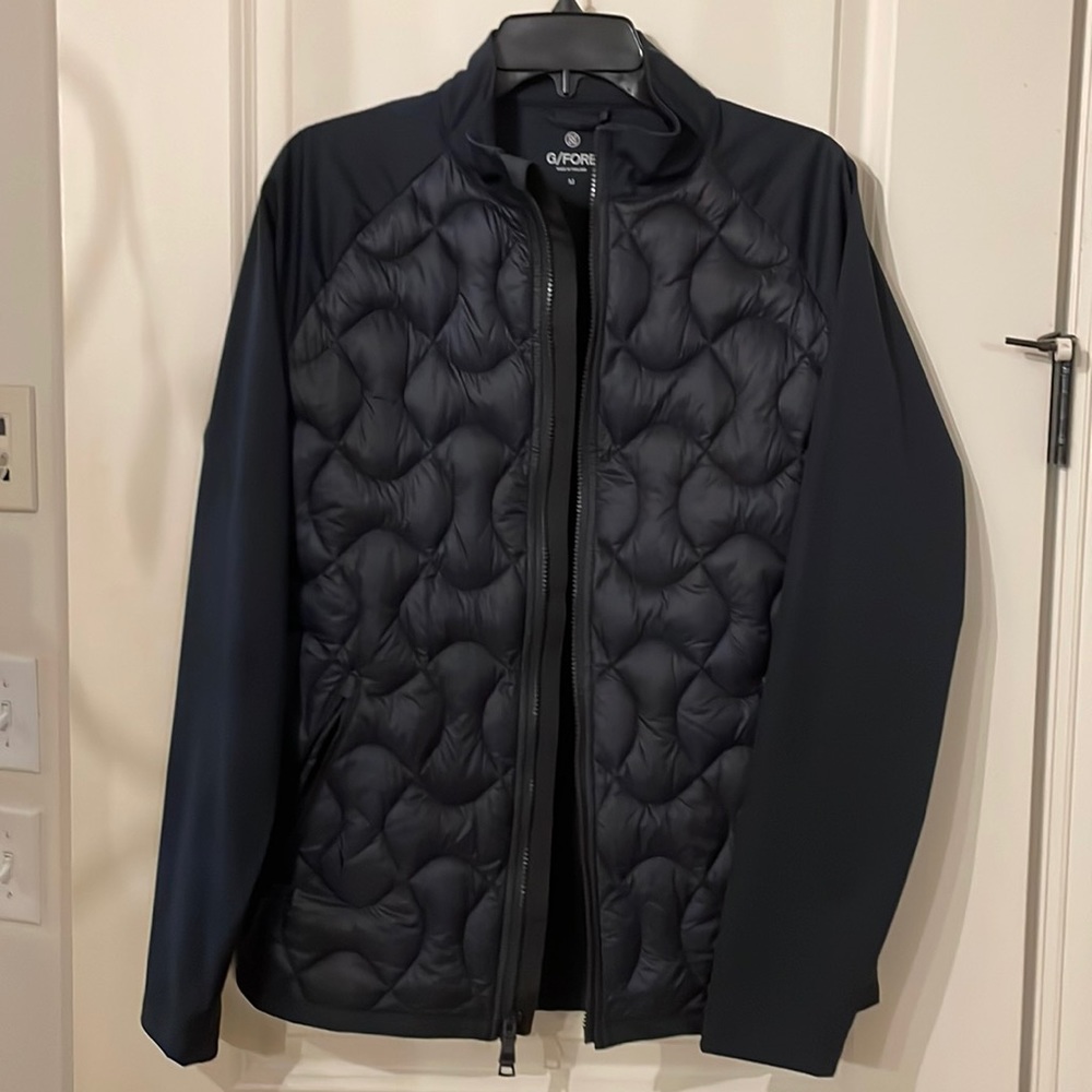 gfore puffer golf jacket size medium worn once in black